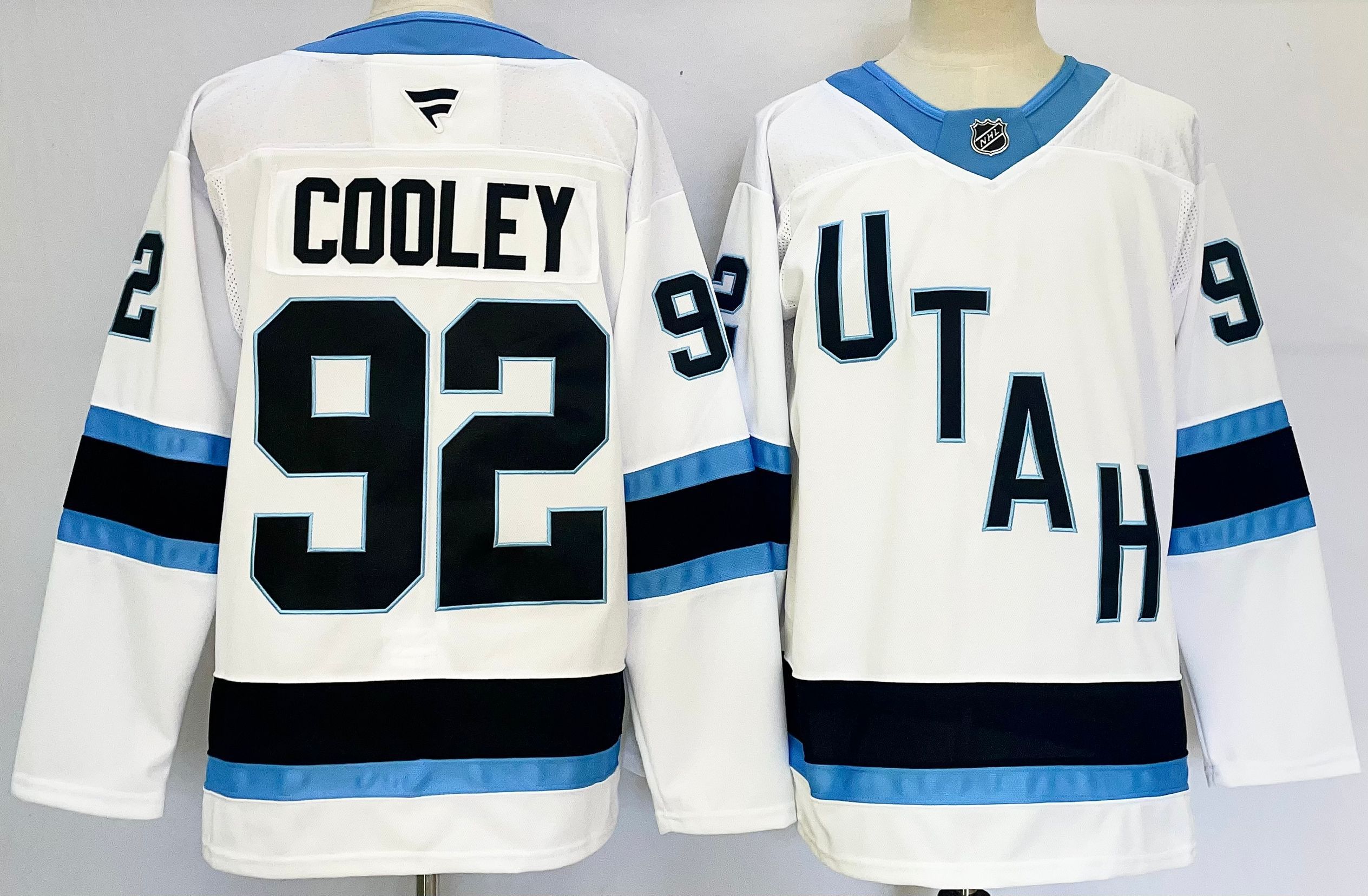 Men Utah Hockey Club #92 Cooley White 2025 Home Premier Player NHL Jersey